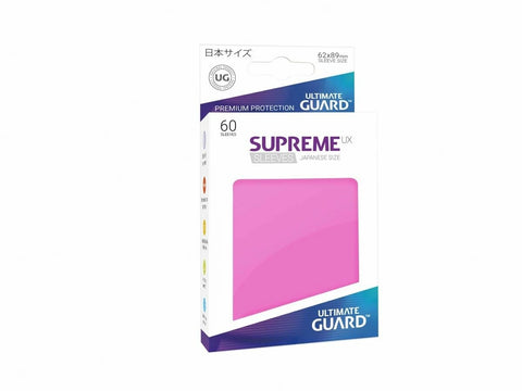 Ultimate Guard Supreme UX Sleeves - Japanese Size - Pink (60 Pack)
