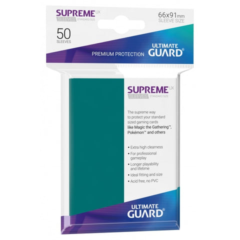 Ultimate Guard Supreme UX Sleeves - Standard Size - Petrol - 50 Pack