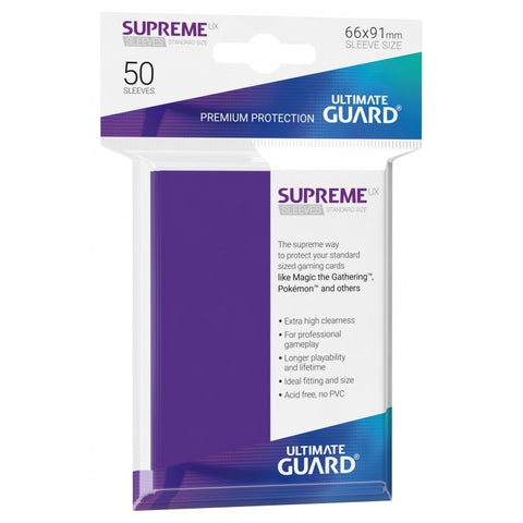 Ultimate Guard Supreme UX Sleeves - Standard Size - Purple 50 pack