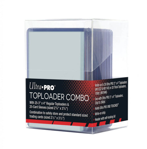 Ultra Pro Top Loader Combo (25 Top Loaders + 25 Sleeves)